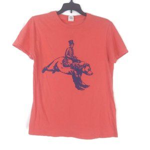 Abe Lincoln Riding a Bear Tee